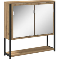 Vidaxl - Armoire à miroir de salle de bain Chêne artisanal 60x16x60 cm Bois d'ingénierie