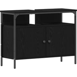 Vidaxl - Meuble sous-vasque de salle de bain Chêne noir 80 x 30 x 60 cm