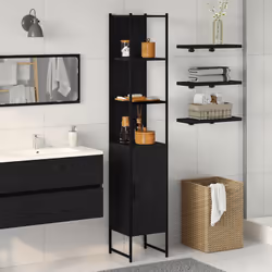 Ce meuble de salle de bain mural mixe fonction et style, c'est un super choix pour n'importe quelle salle de bain. Avec sa fi ...