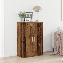 Buffet Rustique - vidaXL - Bois Massif Récupéré - 3 Étagères - 2 Portes - Marron