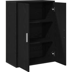 Vidaxl - Buffet Chêne Noir 60x31x84 cm Bois de Placage