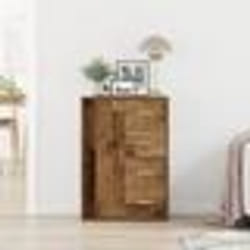 Buffet Bas - vidaXL - Bois Massif Récupéré - Finition Déchirée - Marron - 80 cm