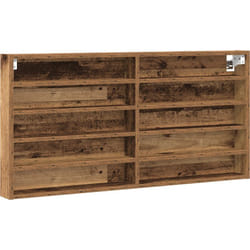 Vitrine murale en bois ancien en bois d'ingénierie Vidaxl