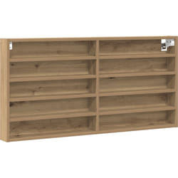 Vitrine Murale en Chêne Artisan en Bois d'Ingénierie Vidaxl