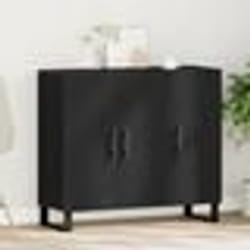Bahut en chêne noir - vidaXL - Étagères ajustables - Grand rangement - Design moderne