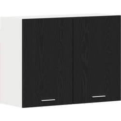 Vidaxl - Armoire suspendue en chêne noir - 80x31x60 cm - En bois d'ingénierie