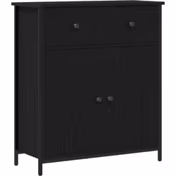 Ce buffet élégant en chêne noir est une super ajout à ta salle à manger ou salon, conçu pour te donner un max de rangement to ...