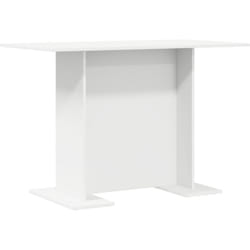 Vidaxl - Table à manger Blanche 110x60x75 cm en bois d'ingénierie