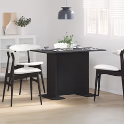 Cette table à manger rectangulaire mixe le style moderne avec l'aspect pratique, parfaite pour n'importe quelle salle à mange ...