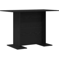 Vidaxl - Table à manger Noir Chêne 110x60x75 cm Bois d'ingénierie