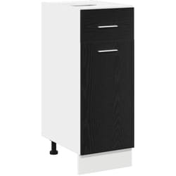Armoire de Tiroir Inférieure Chêne noir 30 x 46 x 81.5 cm Vidaxl