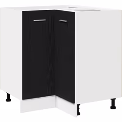 Cette armoire de coin moderne combine style et fonctionnalité, ce qui en fait un excellent choix pour n'importe quelle cuisin ...