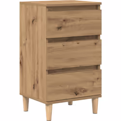 Cette table de chevet moderne donne une ambiance contemporaine mais chaleureuse à ta chambre avec sa finition en chêne artisa ...