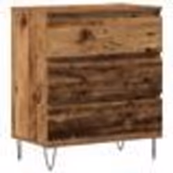 Buffet Rustique - vidaXL - Vieux Bois - Pieds Épingle Acier - Rangement