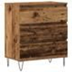 Buffet Rustique - vidaXL - Vieux Bois - Pieds Épingle Acier - Rangement