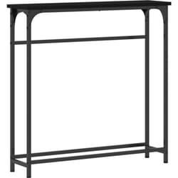 Vidaxl - Table console Noir Chêne 75x19,5x75 cm Bois d'ingénierie