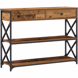 Cette table d'accent industrielle est un super mélange de style et d'usage, parfaite pour ton salon ou ton couloir. Grâce à s ...
