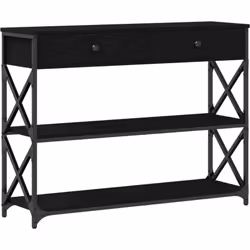 Cette table d'appoint moderne en chêne noir est exactement ce qu'il vous faut pour embellir votre espace de vie. Elle s'harmo ...