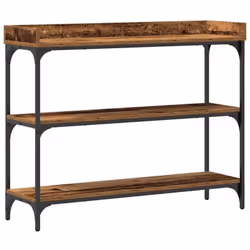 Cette Table Console Industrielle ajoute une touche urbaine à ton espace. Elle est top pour le salon, combinant style et utili ...