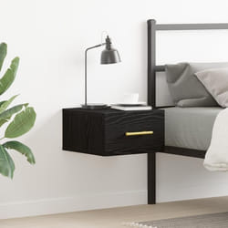Cabinet De Chevet Chêne Noir 35 X 35 X 20 Cm Bois D'Ingénierie Vidaxl