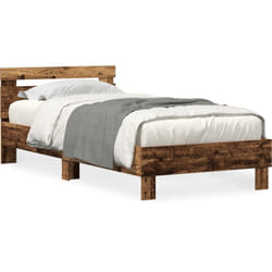 Cadre de lit Bois ancien 90 x 190 cm Bois d'ingénierie Vidaxl