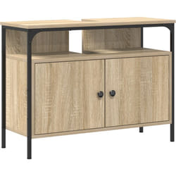 Vidaxl - Meuble Lavabo Salle de Bain Chêne Sonoma 80x30x60 cm Bois d'ingénierie