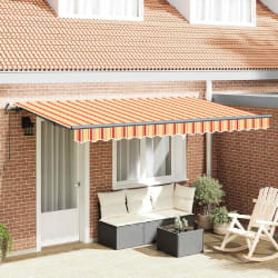 vidaXL Auvent Rétractable Multicolore 400 x 200 cm
