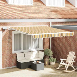vidaXL Auvent Rétractable with 300 x 250 cm Multicolore
