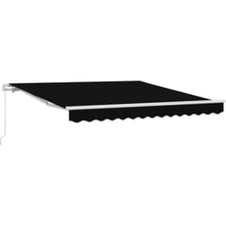 Vidaxl - Store manuel rétractable Noir 300x250 cm, Tissu de rechange pour store pour cadre de 3x2,5 m Noir