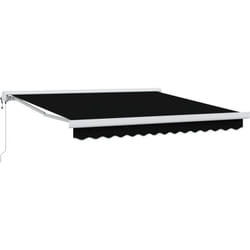 Vidaxl - Store rétractable automatique noir 300x250 cm, Tissu de rechange pour store 3x2.5 m noir