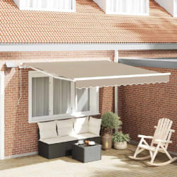 vidaXL Auvent Rétractable with 300 x 250 cm Beige