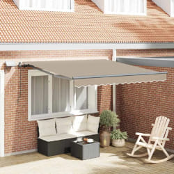 vidaXL Auvent Rétractable Beige 300 x 250 cm tissu