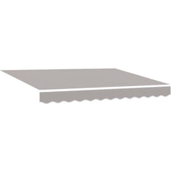 Auvent Rétractable Gris clair 300 x 250 cm tissu vidaXL