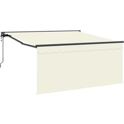Auvent Rétractable Crème Et Anthracite 350 X 250 Cm Vidaxl