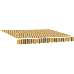 Vidaxl - Auvent rétractable manuel avec rayures multicolores led 350x250 cm