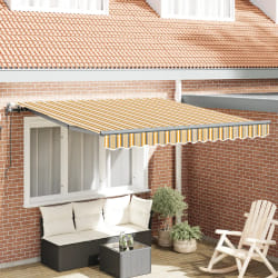 vidaXL Auvent Rétractable Multicolore 350 x 250 cm tissu