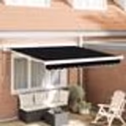 vidaXL Auvent repliable automatique noir 350x250 cm 3330334