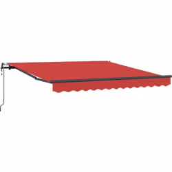 Illumine ton extérieur avec l'Auvent Rétractable Automatique vidaXL en rouge pétant. Super pour une maison moderne, il combin ...