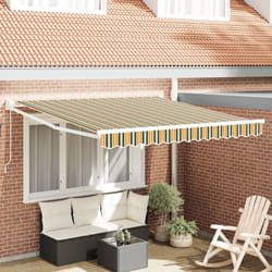 Vidaxl - Store Manuel Rétractable Vert et Jaune 350x250 cm