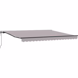 Donnez du style à votre espace extérieur avec l'auvent rétractable automatique vidaXL, idéal pour rester à l'abri du soleil e ...