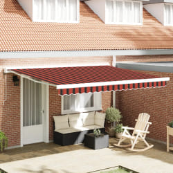 vidaXL Auvent jaune et orange jaune et orange 400 × 350 cm tissu