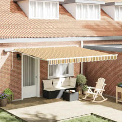 vidaXL Auvent Rétractable with 400 × 350 cm Multicolore