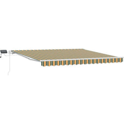 Vidaxl - Store with Vert et jaune 400 × 350 cm Vert et jaune