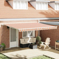 vidaXL Auvent Rétractable 450 × 300 cm Multicolore