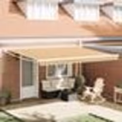 vidaXL Auvent Rétractable Manuel Rayé Multicolore 450x300 cm 3330949
