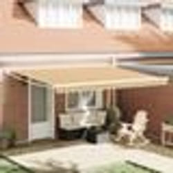 vidaXL Auvent Rétractable Manuel Rayé Multicolore 450x300 cm 3330949