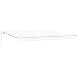Vidaxl - Store Rétractable Manuel Blanc 450x300 cm, Tissu de Remplacement pour Store de 4,5x3 m Blanc