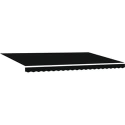 Store Rétractable Automatique Noir 500x300 cm, Tissu de Remplacement pour Store de 5x3 m Noir vidaXL