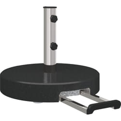 Vidaxl - Base de parasol avec roulettes avec poignée Granit Noir 29 kg Ronde