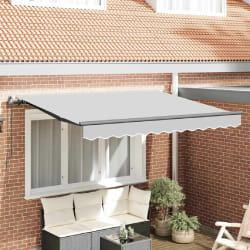 vidaXL Cadre de auvent Anthracite 2.5 x 2 m Métal